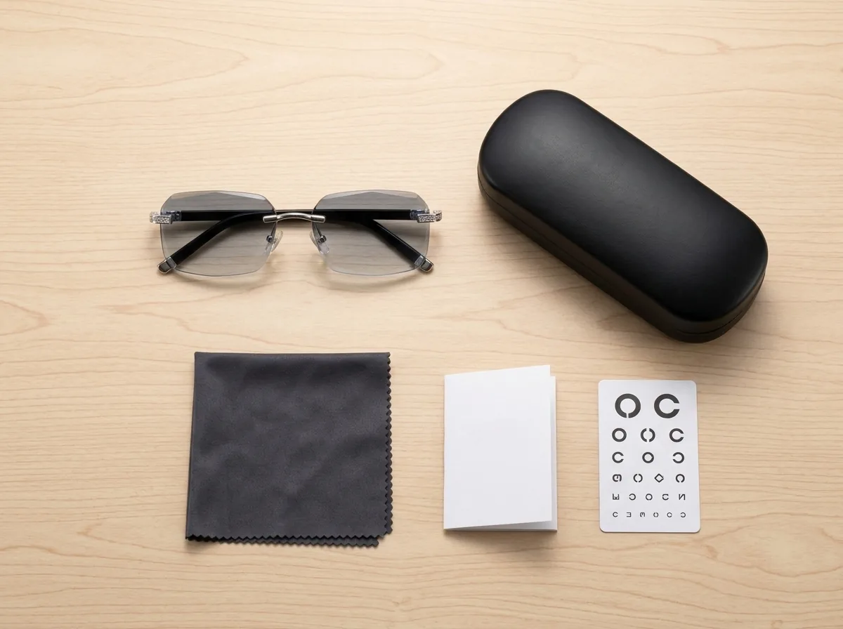 BlueLume eyewear kit package manifest